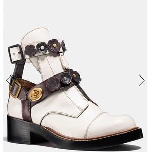 Coach Moto Tea Rose Booties